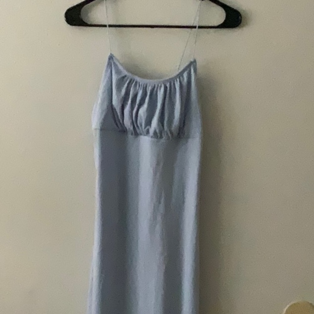 Ultra flirt-Baby blue midi dress in size large